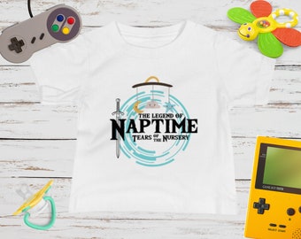 Legend of Naptime: Tears of the Nursery Tee Video Game Baby Tee Shirt