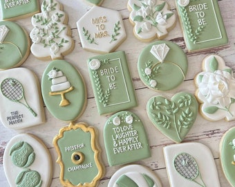 Bridal Shower Cookies, Wedding Shower Cookies, Wedding Cookies, Engagement Cookies