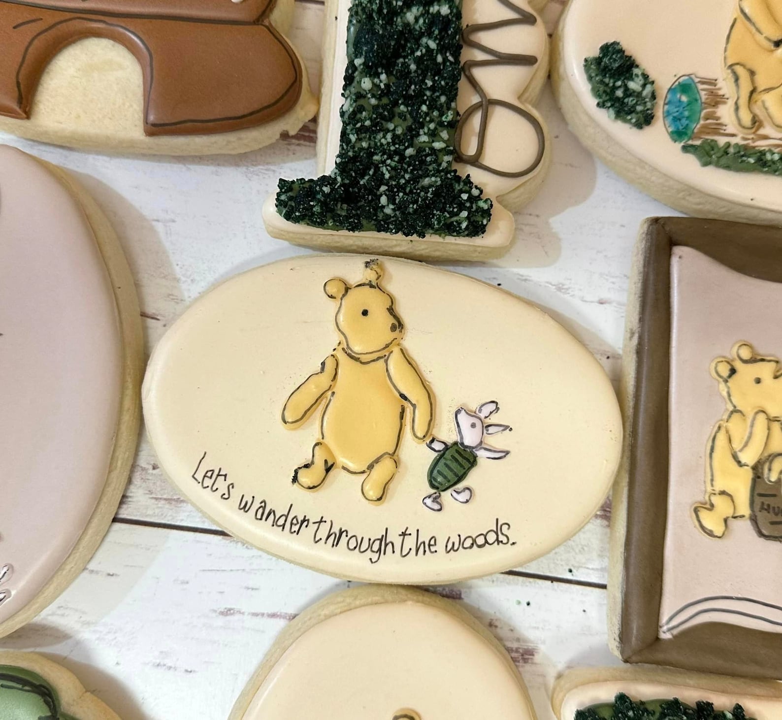 Winnie the Pooh Cookies, Baby Shower Cookies, First Birthday Cookies — free download