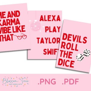 Taylor Poster Prints | Devil roll the dice | karma | alexa | Swiftie | Digital Download | Instant Download | Print at home | PDF Print