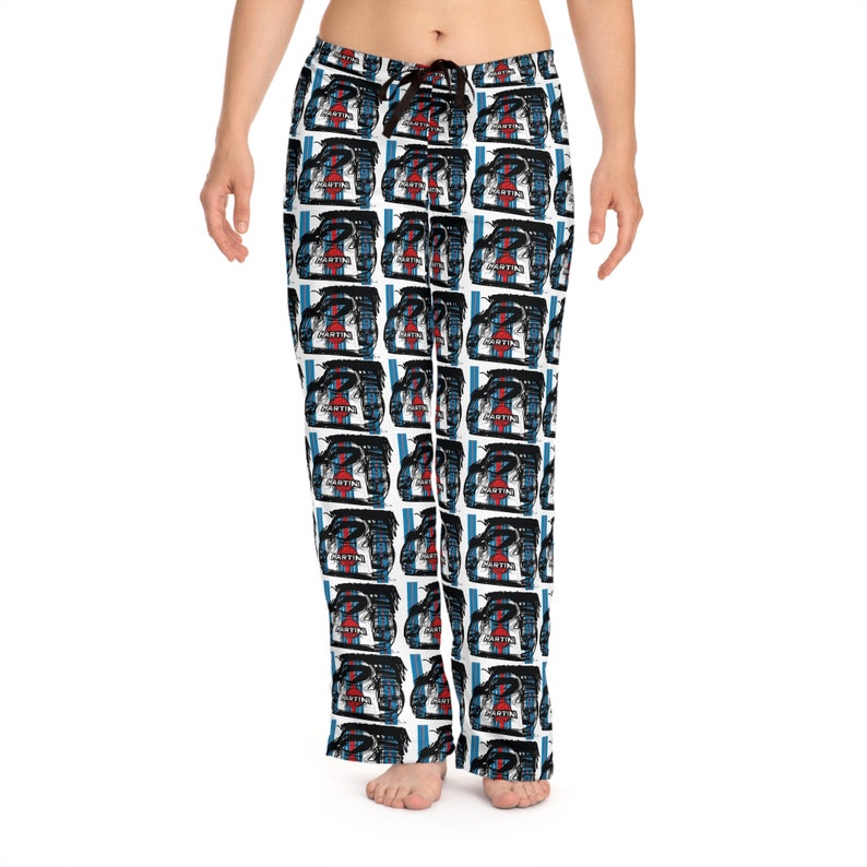 Porsche Martini Racing Women's Pajama Pants Red White and Blue Comfy