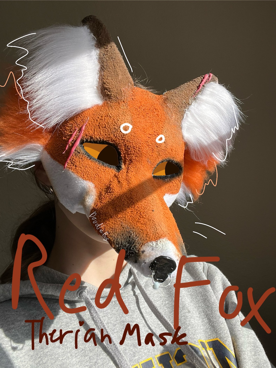 Red Fox Therian Mask Etsy