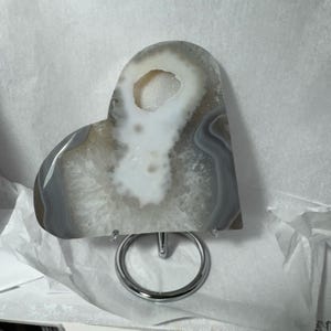 Druzy Agate Heart