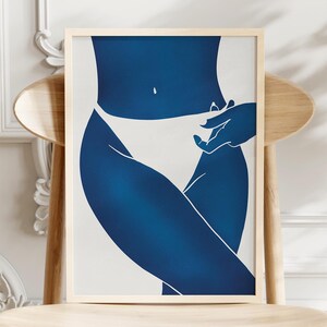 Impression de silhouette féminine | Poster du corps féminin | Art mural abstrait corps féminin | Bohème minimaliste | Téléchargement numérique imprimable