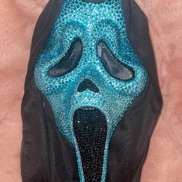 Rhinestoned Scream Mask - Etsy