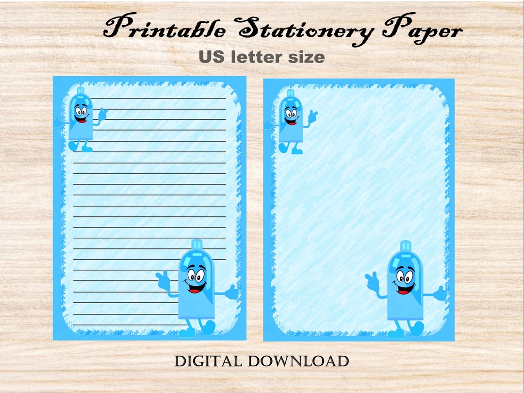 Condom Theme Printable Stationery Paperset of 2 Blue Writing Etsy Condom Theme Printable Stationery Paperset of 2 Blue Writing Etsy