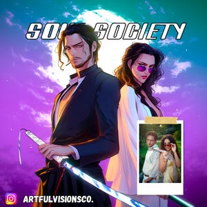 Custom BIeach Portrait for Friend Anime Portrait or Custom Couple Anime Birthday Present Custom Portrait Personalized Friends Gift