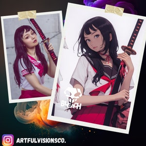 Custom BIeach Portrait for Friend Anime Portrait or Custom Couple Anime Birthday Present Custom Portrait Personalized Friends Gift