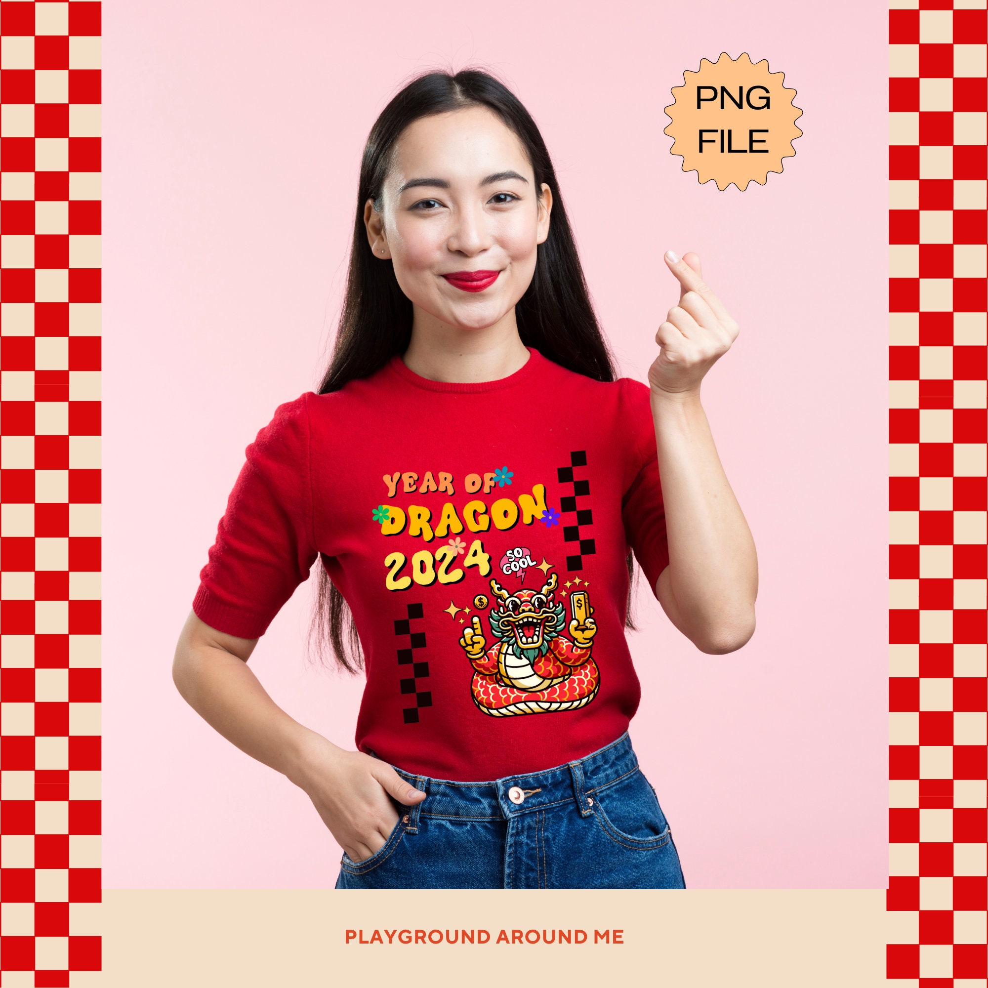 Year of the Dragon 2024 PNG, Chinese New Year, Lunar New Year, Chinese