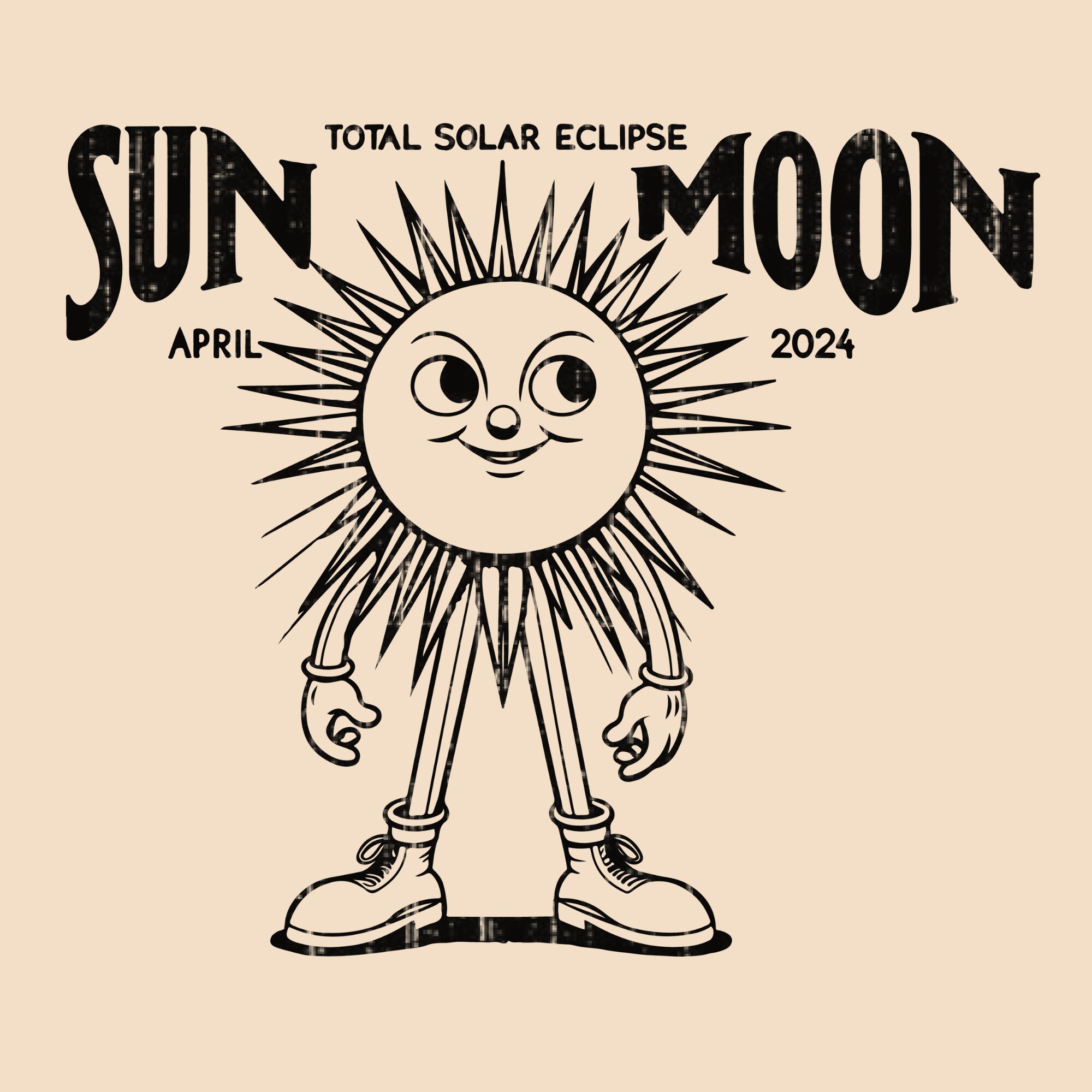 Total Solar Eclipse April 2024 SVG PNG, Solar Eclipse 2024, Sun Svg