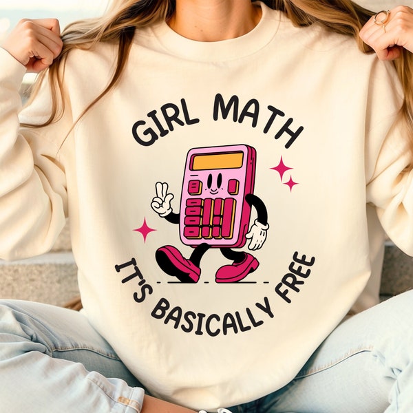 Girl Math Svg, Girl Math png, Girl Math It's Basically Free SVG, Cute trendy svg, Funny quote svg, Sublimation Design, Digital Download