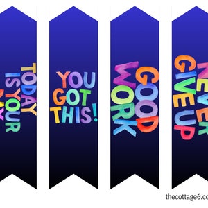 Positivity Bookmarks, Encourage Bookmarks, Printable Bookmarks, Positive Mindset Bookmarks, Bookmark