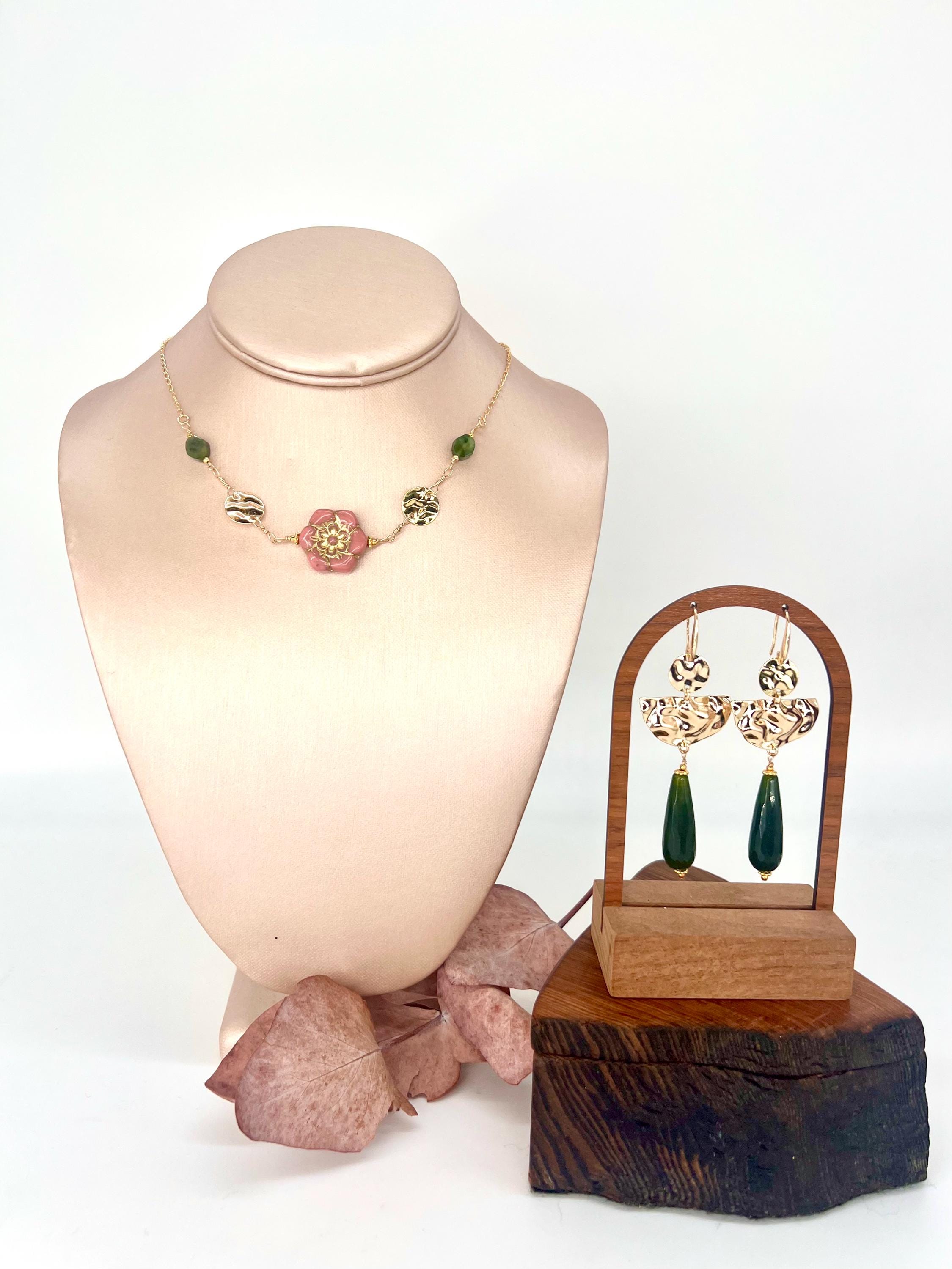 Mao Mao, Garden Party Cosplay Earrings & Necklace Set, Gold