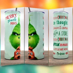 Merry Grinchmas Doesn&#39;t Come From a Store Tumbler | Christmas Tumbler | Gifts under 25 | Christmas Gift | Gifts For Her | 20oz Tumbler