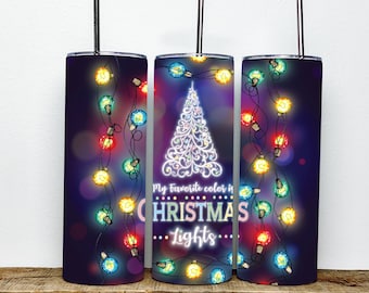 Il mio colore preferito sono le luci di Natale, le luci pungenti, il bicchiere di Natale, l'amante del Natale, su questo bicchiere non vengono utilizzate luci reali