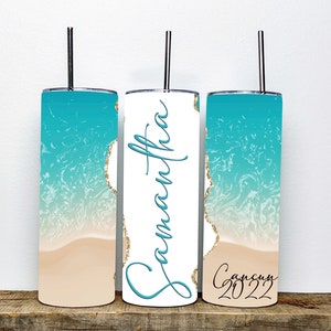 Personalized Beach Vacation Tumbler, Family Vacation Cups, Beach Vacation Tumbler, Family Trip Gift, Bachelorette Trip, Girls Trip Tumbler