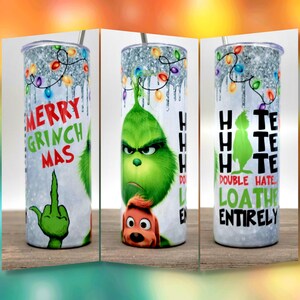 Haat Haat Haat | Vrolijke Grinchmas tuimelaar | Kersttuimelaar | Kerstcadeaus onder de 25 jaar | Kerstcadeau | Cadeaus voor haar | 20oz tuimelaar