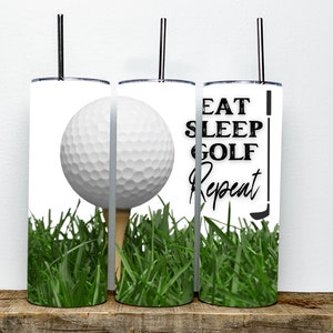 Golf Tumbler | Eat Sleep Golf Repeat Tumbler