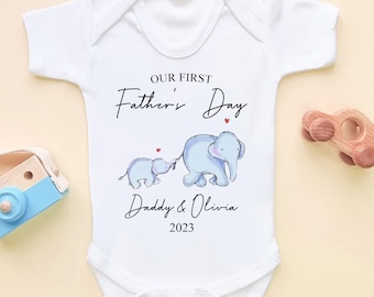 Our First Fathers Day Baby Grow/Vest
