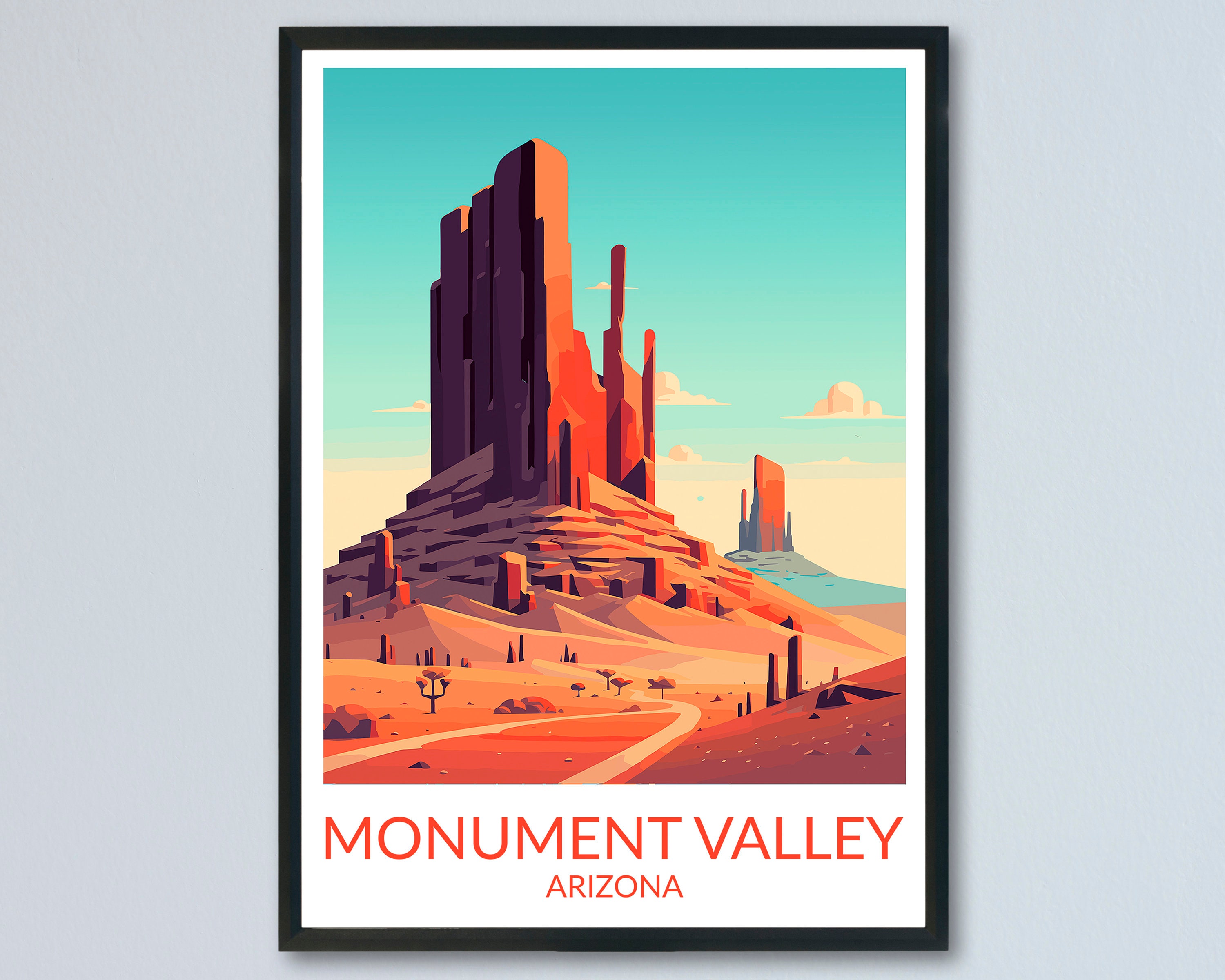 Poster Valley Etsy Monument -