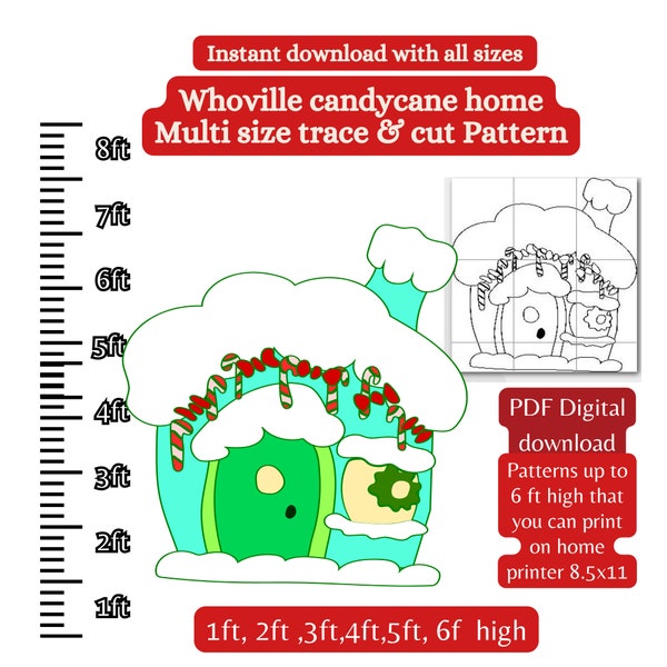 Whoville House Template Etsy