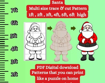 Sagoma Babbo Natale Da Stampare E Ritagliare Biglietto Di Natale A