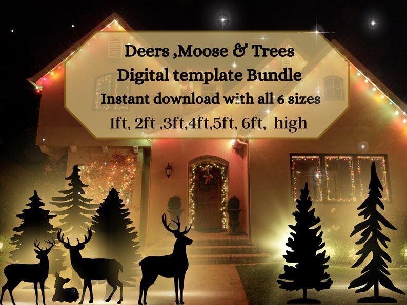 Yard Art Pattern Bundlereindeertree Moose Bundle PDF Etsy Canada