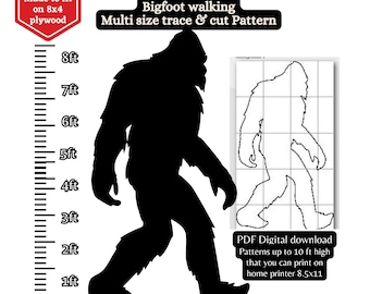 Detailed Life Size Bigfoot Pattern Yeti 8 Ft Sasquatch 