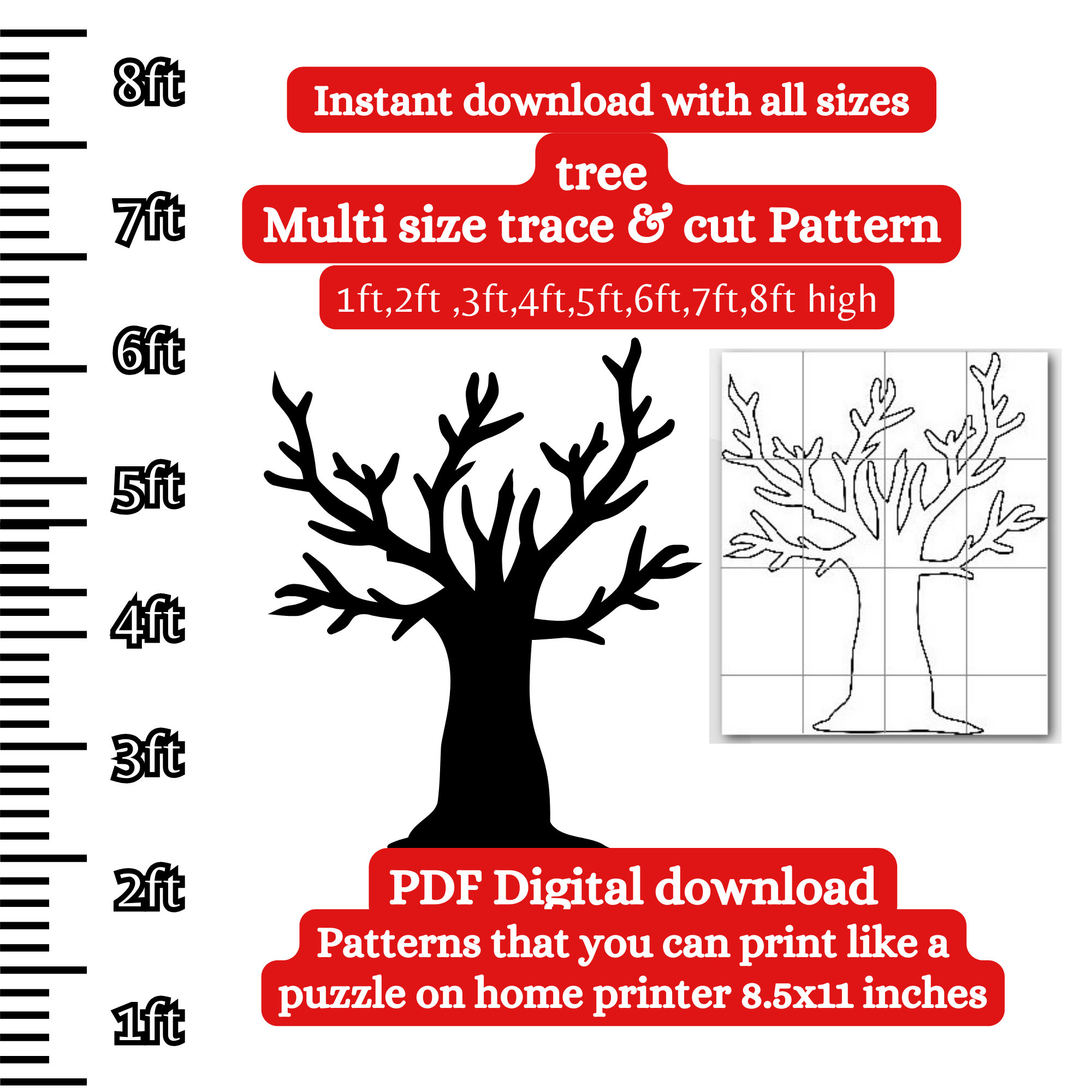 1ft 3ft 4ft 5ft 6ft 8ft Balloon Tree Trunk PDF Template ,printable Trace and Cut, Baby Shower Template, Stencils. Forest Lawn Decorations - Etsy 1ft-3ft-4ft-5ft-6ft-8ft-balloon-tree-trunk-pdf-template-printable-trace-and-cut-baby-shower-template-stencils-forest-lawn-decorations-etsy