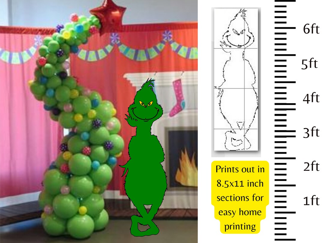 K8 Life Size Whoville Character ,christmas Stencil Template Bundle Pdf ...