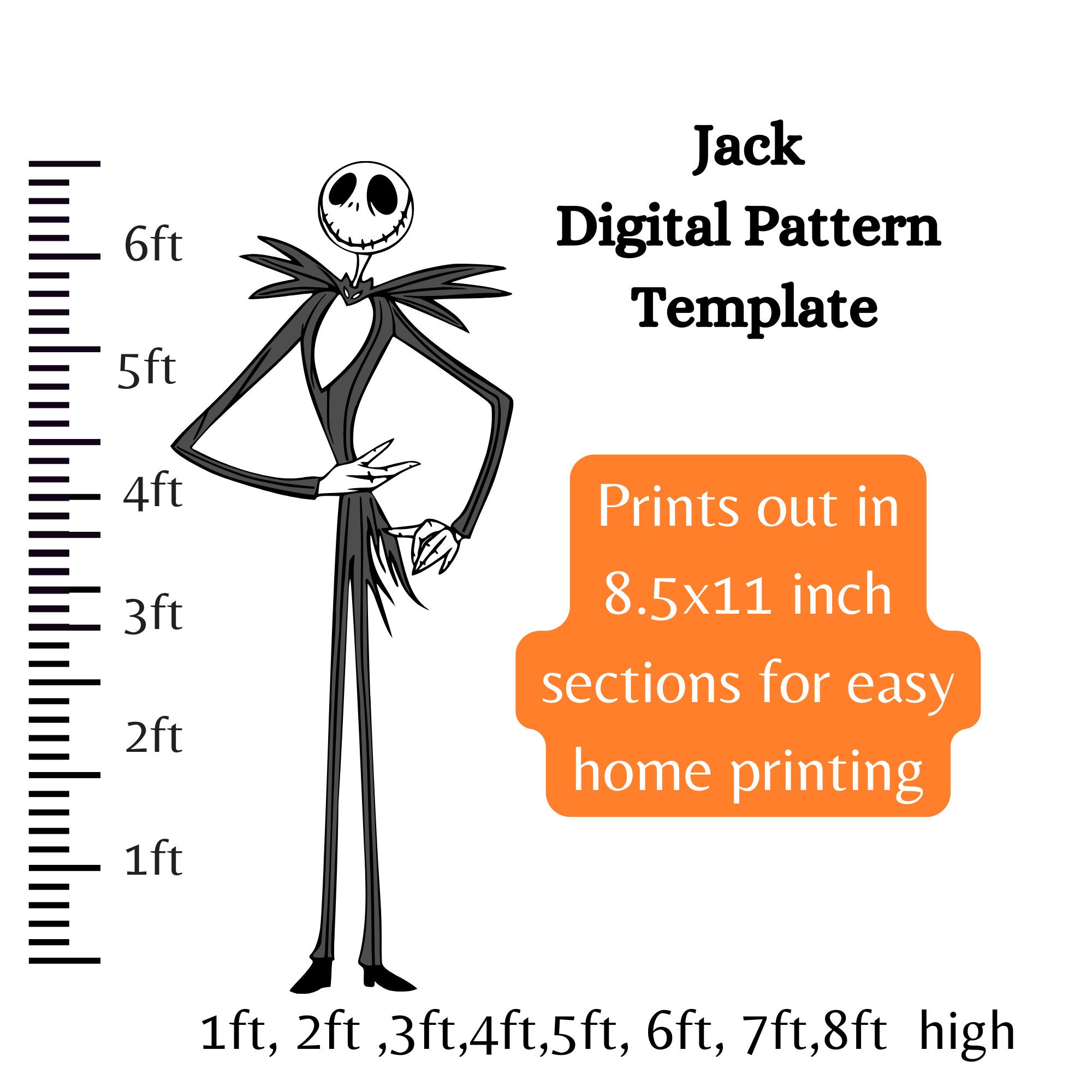 8.5 X 11 Halloween Door Art Print the Nightmare Before 