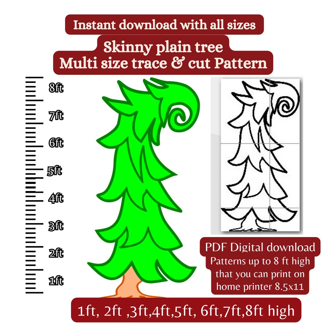 C4 18ft Whoville Bent Tree Display Template Pattern Etsy C4 18ft Whoville Bent Tree Display Template Pattern Etsy