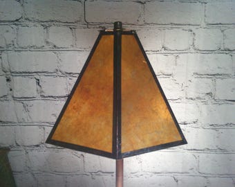 Table Lamp, hexagon mica shade