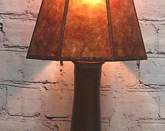 Table Lamp with Octagon Mica Shade