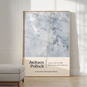 Jackson Pollock Poster - Trendy Wall Art, Modern Colorful Wall Art, Jackson Pollock Print as Maximalist Decor, Pollock Abstract Wall Art