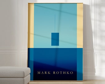 Mark Rothko Poster - Een tentoonstellingsprint als housewarming cadeau of woonkamerdecoratie, Mark Rothko print, museumposter, Rothko print