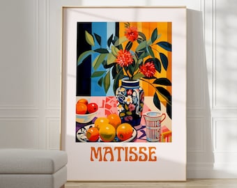 Henri Matisse Print - Aesthetic Matisse Poster for Modern Gallery Exhibition Art, Minimalist Neutral Wall Art, Matisse Cut outs Gift Idea