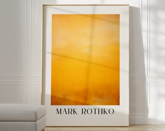 Mark Rothko Poster - Een tentoonstellingsprint als housewarming cadeau of woonkamerdecoratie, Mark Rothko print, museumposter, Rothko print