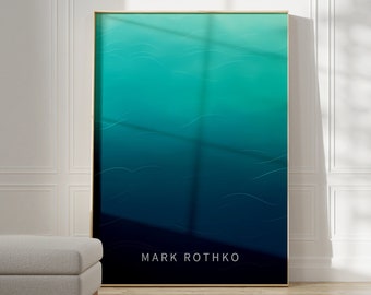 Mark Rothko Poster - A Exhibition Print as Housewarming Gift or Livingroom Decor, Mark Rothko Print, Birthday Gift Idea, Museum Poster