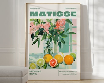 Henri Matisse Print - Colorful Wall Art, Aesthetic Room Decor, Matisse Poster for Modern Gallery Exhibition Art, Matisse Cut outs Gift Idea