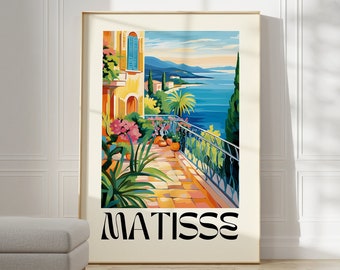 Affiche Henri Matisse - Impression d’art moderne, décor de pièce esthétique, impression Matisse pour l’art d’exposition de galerie moderne, impression Matisse