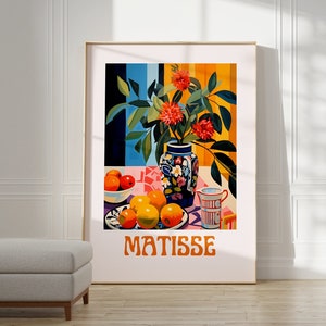 Henri Matisse Print - Aesthetic Matisse Poster for Modern Gallery Exhibition Art, Minimalist Neutral Wall Art, Matisse Cut outs Gift Idea