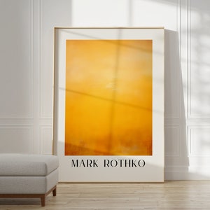 Mark Rothko Poster - A Exhibition Print as Housewarming Gift or Livingroom Decor, Mark Rothko Print, Birthday Gift Idea, Museum Poster
