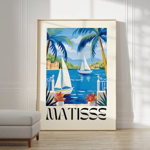 Henri Matisse Print - Aesthetic Matisse Poster for Modern Gallery Exhibition Art, Minimalist Neutral Wall Art, Matisse Cut outs Gift Idea