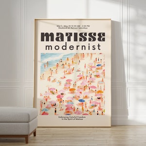 Cartel de Henri Matisse - Impresión de arte moderno, decoración estética de la habitación, impresión de Matisse para arte de exposición de galería moderna, impresión de Matisse