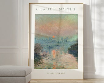 Claude Monet Poster - Monet Museums Poster als Wandkunst für Ästhetische Raumdekoration | Claude Monet Print als Geschenk für Freunde