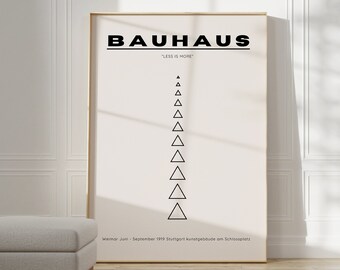 Poster Bauhaus - Arte astratta come decorazione murale, stampa Bauhaus, stampa Bauhaus del museo, arte moderna Bauhaus, Idea regalo, Arte geometrica