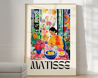 Henri Matisse Print - Colorful Wall Art, Aesthetic Room Decor, Matisse Poster for Modern Gallery Exhibition Art, Matisse Cut outs Gift Idea