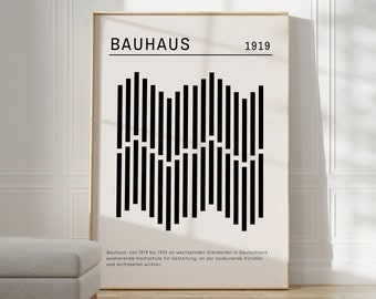 Affiche Bauhaus - Art abstrait comme décoration murale, impression Bauhaus, impression du musée Bauhaus, art moderne du Bauhaus, idée cadeau, art géométrique
