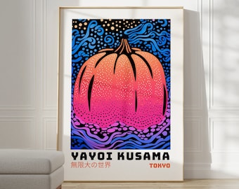 草間彌生展ポスター：日本のギャラリー壁面アート - Etsy 日本